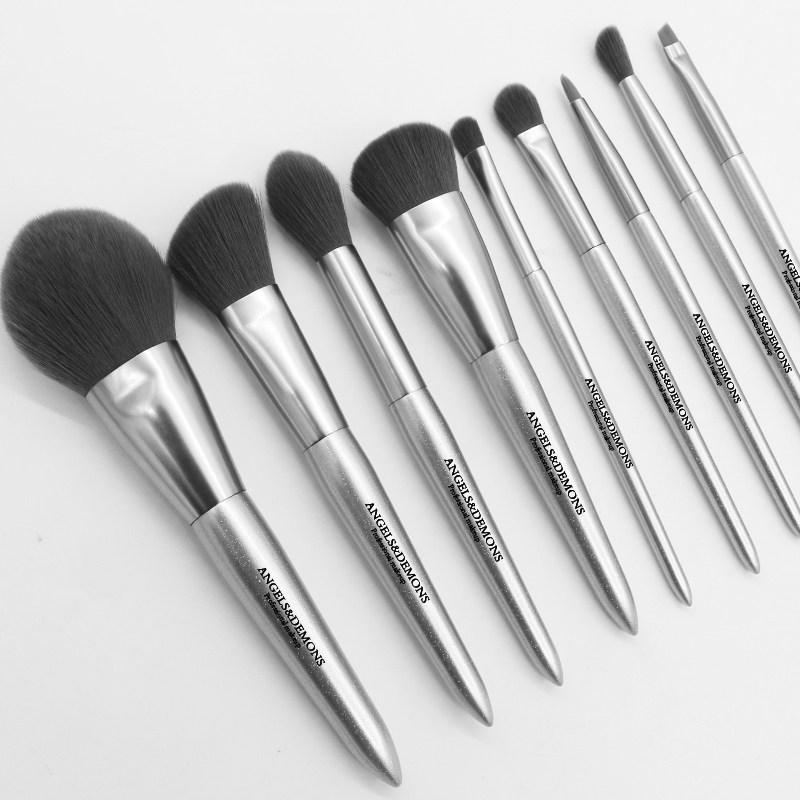Gray Shine Makeup Brush Set Blush Loose Powder Eye Shadow Brush Brush Makeup Tools Makeup Set Beauty Makeup Set