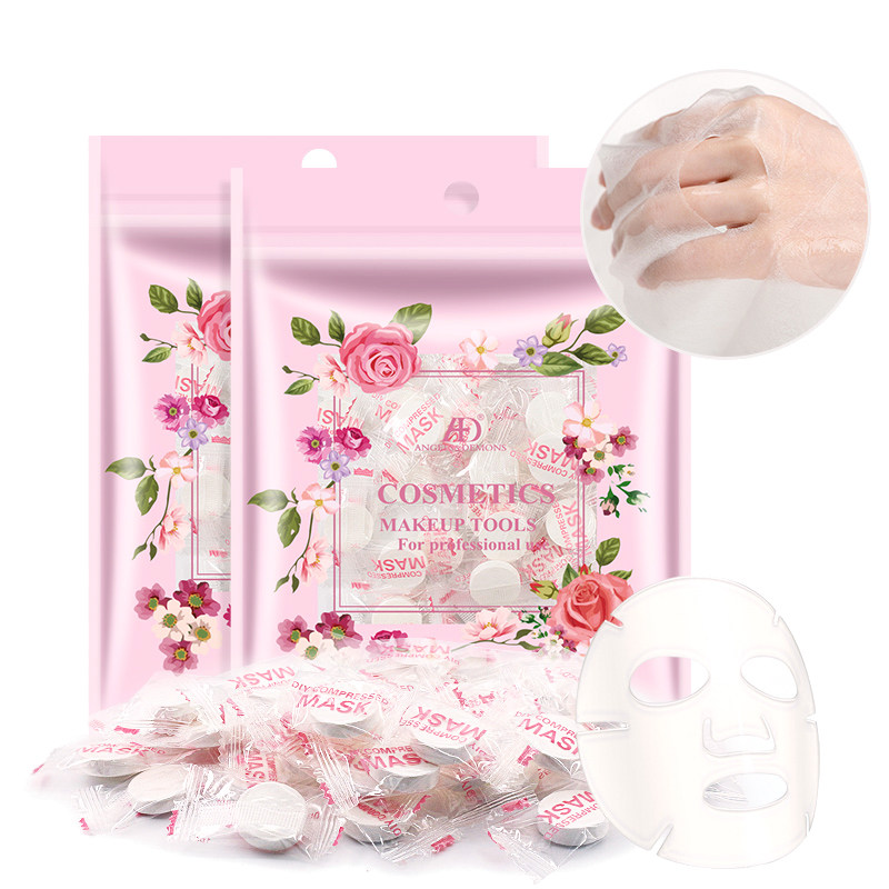 Compression mask unwoven cloth light and thin disposable invisible face moisturizing makeup paper film wet and thin DIY water film