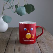 W1962 new Japanese ceramic red cute TOHATO peach mug cup coffee cup
