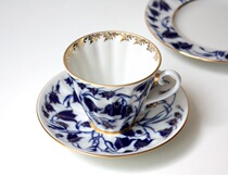  W1962 Russia imported Royal Ceramic Bluebells Series Bluebells Underglaze Teacup Saucer Teapot Sugar jar