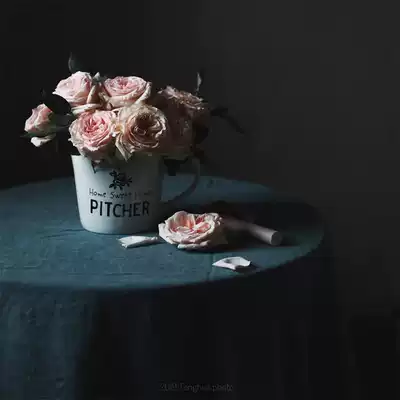 W1962 export European pure linen blue gray tablecloth large tablecloth 180*240 French blue tablecloth