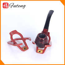 Forton brand new plastic resin pipe rack consumable accessories reddish brown collection display rack with pipe logo