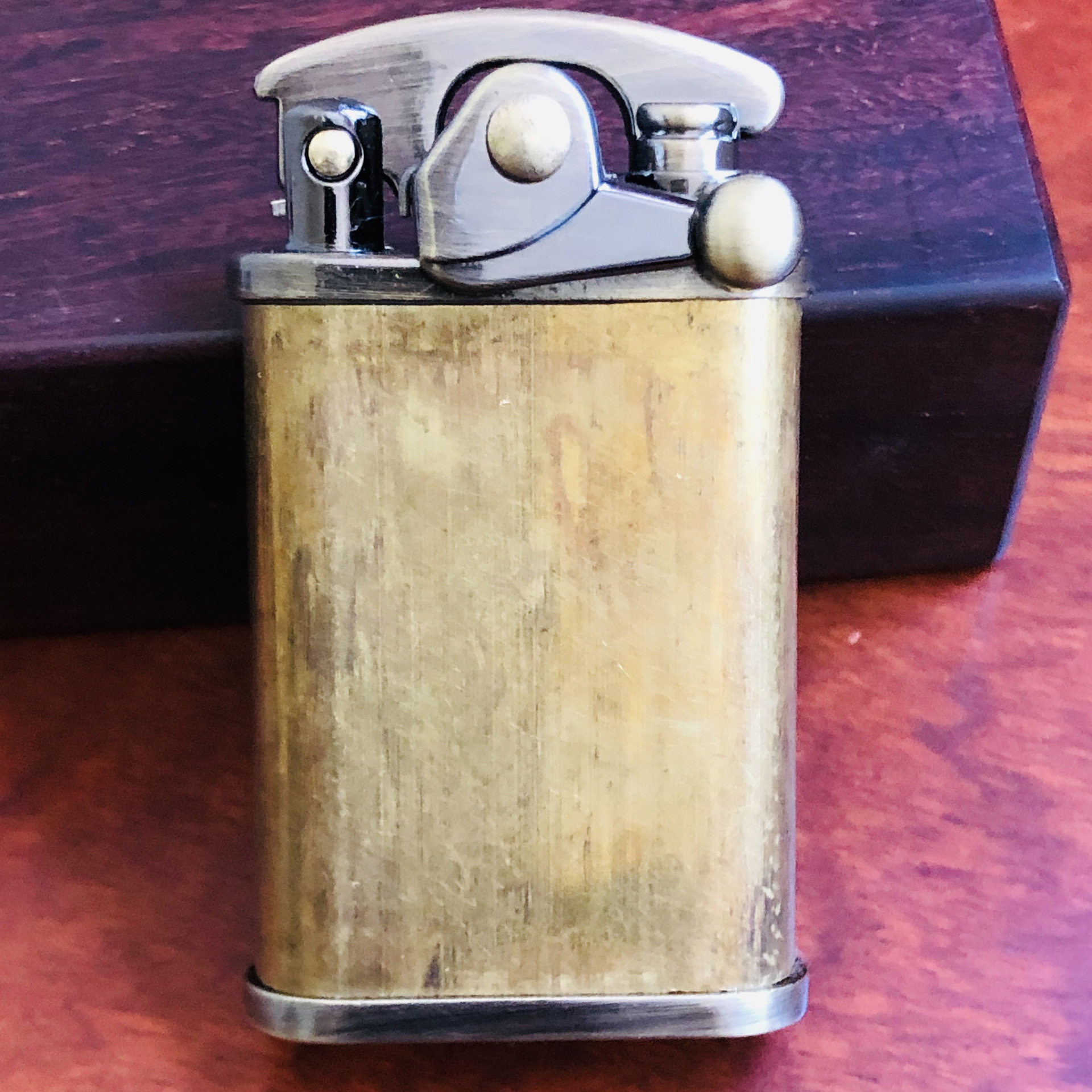 Sullo ZORO pure copper core windproof kerosene lighter 592607 wood shell applic with leather lighter blank full series