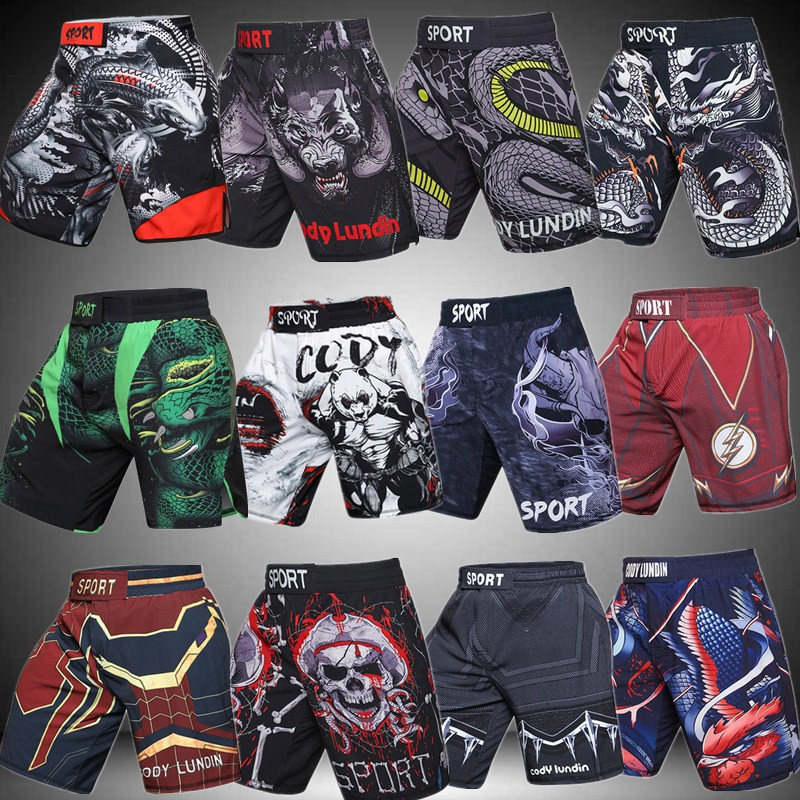 Mma Viper Green Python Viper Ufc Mixed Martial Arts Marvel Boxing Sanda Running Training Pants Sports Fitness Shorts
