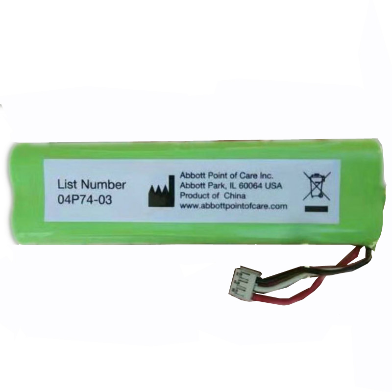 Application of the Abbott 04P74-03 analyzer Inform machine battery