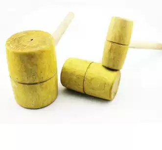 Small wooden hammer Wooden hammer Solid wood wooden hammer Round head wooden hammer Solid wood hammer Wooden hammer Wooden handle hammer Yellow sandalwood handmade hammer