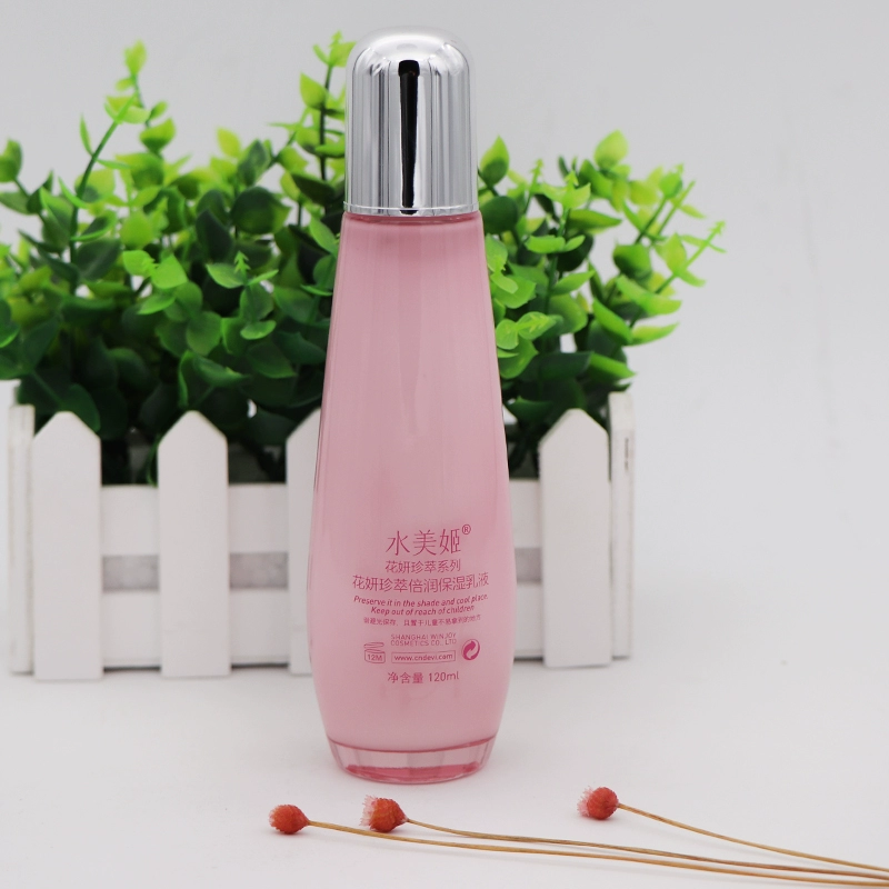 Nước hoa hồng dưỡng ẩm chiết xuất Shui Mei Ji Hua Yan Zhen chính hãng 120ML Kem dưỡng ẩm khóa nước Mỹ phẩm - Kem dưỡng da