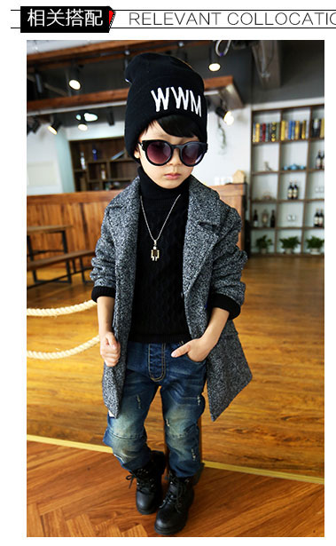 Manteau pour garcon en de laine - Ref 2161199 Image 11