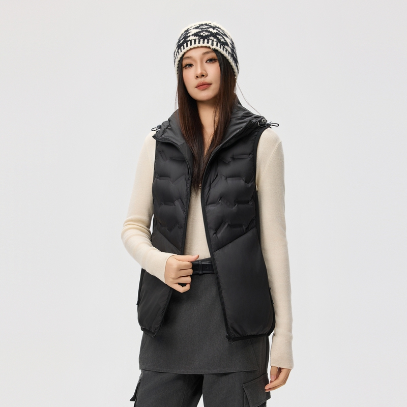 2026 New Lightweight down Vest for Women, Winter Loose Casual Warm 90% down Men's Hooded down Jacket Vest