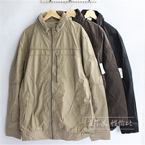 European and American single men Spring and Autumn washed cotton multi-pocket jacket jacket business leisure plus size hooded clip overcome