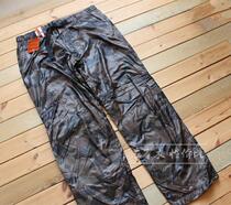 Foreign trade men camouflage plus velvet pants fleece pants waterproof windproof large size casual plus velvet warm pants