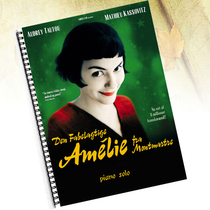 Angel love beautiful Amelie original sound piano score with fingering