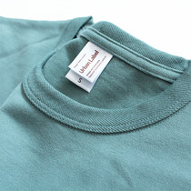 American retro heavy lbs t-shirt man 300G pure cotton carbon milled hair soft thickened with no black Compassionate Man short t