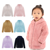 Mens and womens childrens clothing fleece jacket spring and autumn zipper cardigan Baby fleece outdoor leisure top spinifex
