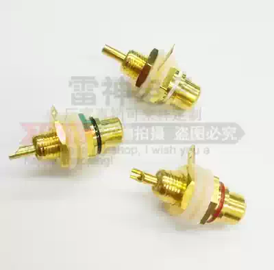 Direct selling pure copper gold-plated full copper lotus female seat AV female seat RCA socket signal audio socket power amplifier terminal