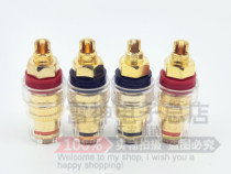 Direct selling pure copper amplifier audio M8 large transparent crystal binding post lithium battery speaker binding post banana socket