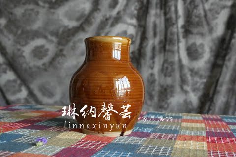 Bình đất nung Vân Nam vừa nhỏ bình lớn trang trí bình hoa lưu trữ 12 # - Vase / Bồn hoa & Kệ bình cắm đào