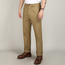 VINTAMERI World War II Instructors Army pants New frontier cotton twill with thick solid body straight to make old vintage casual pants