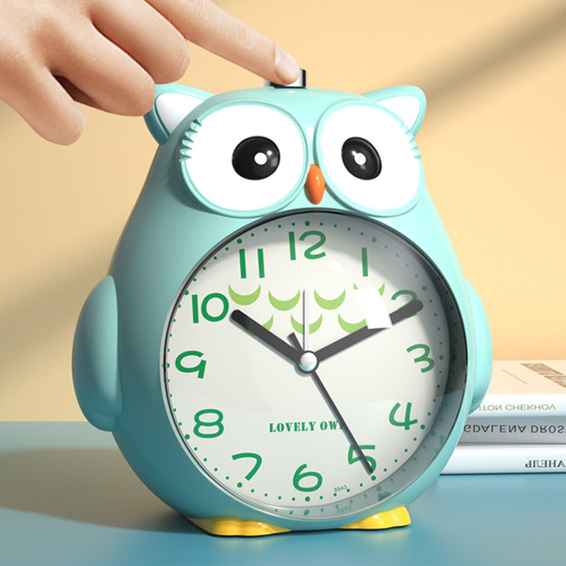 Cute creative personality alarm clock Bedside mute student clock cartoon multi-function talking children luminous small alarm clock