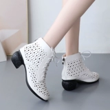 Этнические сандалии, летняя комфортная обувь для матери, из натуральной кожи, этнический стиль, мягкая подошва