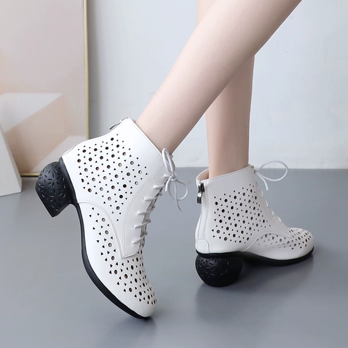 Этнические сандалии, летняя обувь, комфортные туфли для матери, из натуральной кожи, этнический стиль, мягкая подошва