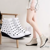 Martens, белые летние короткие сапоги, из натуральной кожи, мягкая подошва