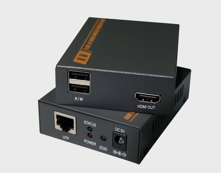 HDMI video USB extender KVM switching transmitter single-sided power supply 60 meters 1080P