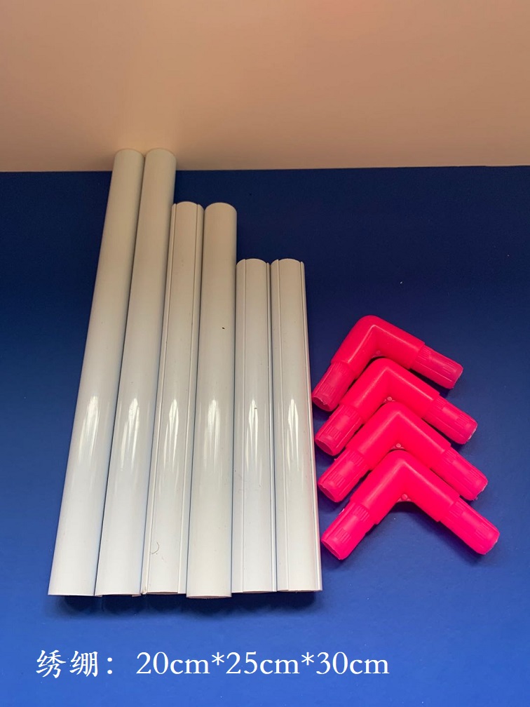 Square circle clip-type stretcher handheld embroidery frame cross-stitch stretcher embroidery frame PVC square 20cm*25cm*30cm