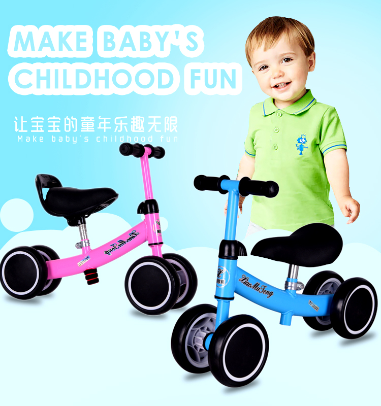 xe thăng bằng xịn Xe cân bằng trẻ em 1-3 tuổi bé xe tay ga yo xe bé đi bộ đồ chơi xoắn xe quà sinh nhật - Smart Scooter xe thăng bằng dành cho bé