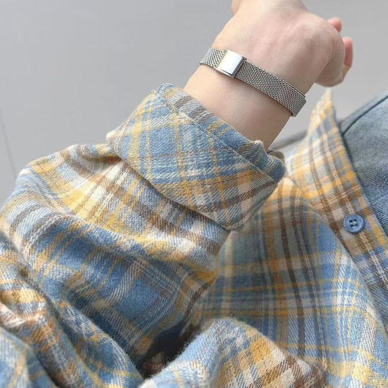 Layered Plaid Shirt Jacket for Women 2025 Spring/Summer New Style High-End French Unique Chic Loose Fit Top That Covers the Body Layered Plaid Shirt Jacket for Women 2025 Spring/Summer New Style High-End French Unique Chic Loose Fit Top That Covers the Body