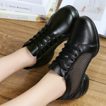 Summer New Water Soldiers Dance Jazz Fitness Dancing Shoes Dance Shoes Women Soft-bottom Modern Square Dance Shoes Genuine Leather Women Shoes