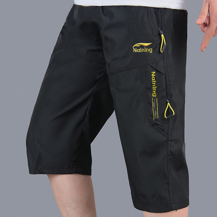 Mùa hè thể thao mỏng cắt quần của nam giới duy nhất hai lớp nhanh khô quần short thở thanh niên quần lỏng lớn ống túm năm quần quần short thể thao nam adidas