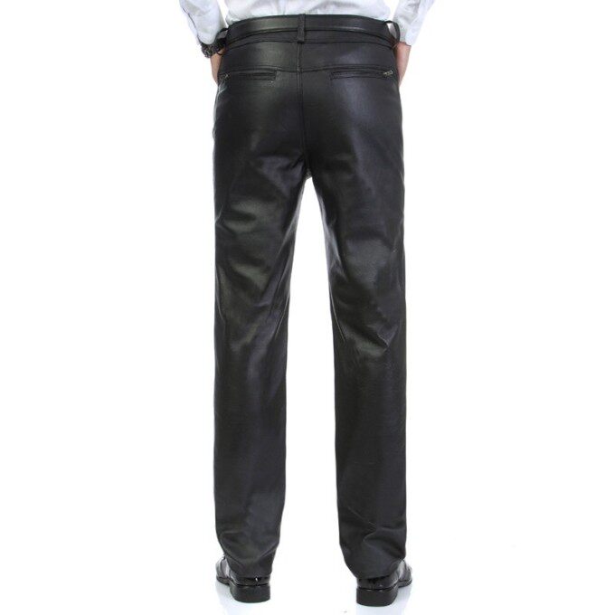 Pantalon cuir homme droit pour automne - Ref 1492524 Image 14