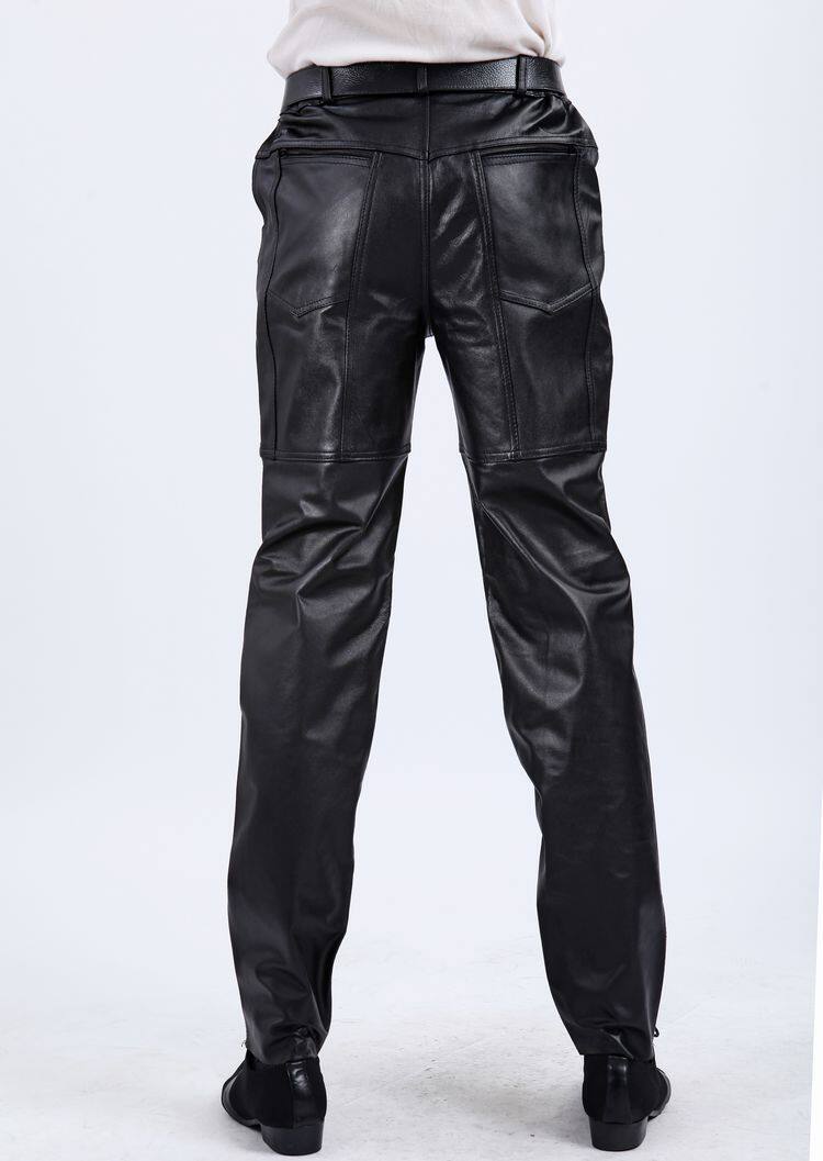 Pantalon cuir homme droit pour hiver - Ref 1485705 Image 13