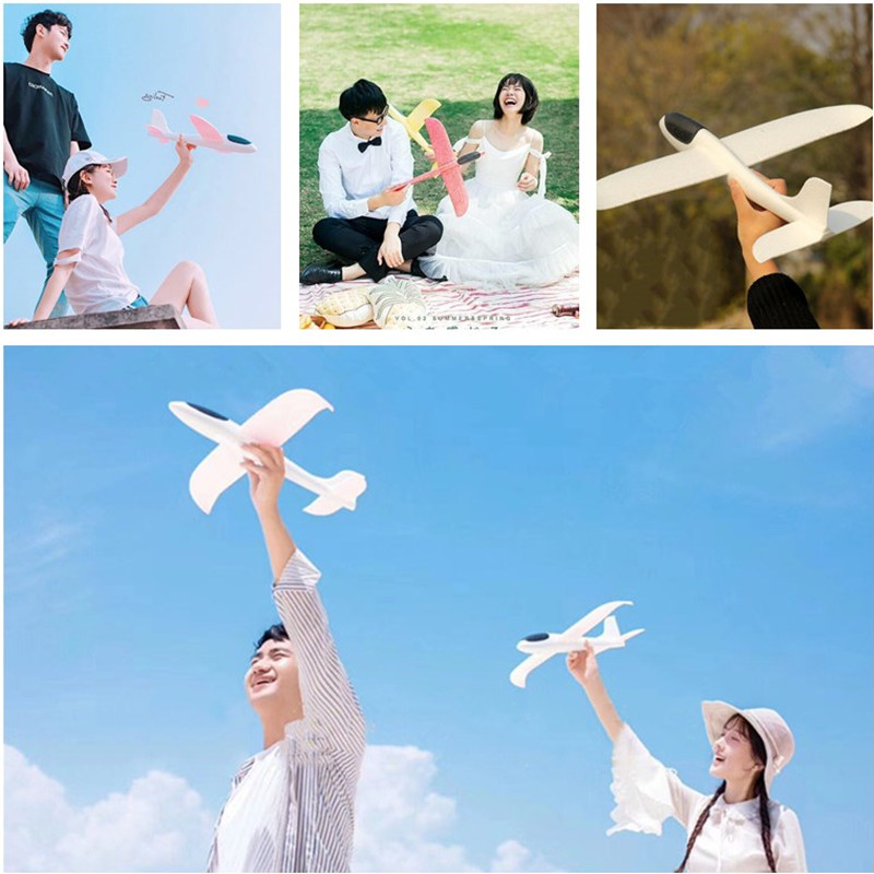 New Wedding Photography Props Brigade Pat Creative Foam Aircraft Model Written True Children Photo Hands to Swing Piece Decorations