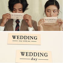 Photography props ins New wedding dress Indoor and outdoor scene Confession English card Studio creative couple board Hand-held board