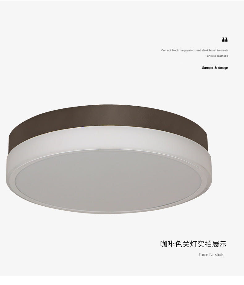Macro Light Lighting Nordic Style Lamps Living Room Modern Minima Atmospheric Suction Dome Light Triple Color Light 60106