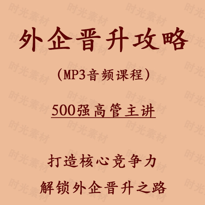 Foreign Enterprises Promotion Strategy World 500 Strong Factory Enterprise Employees Workplace Competitiveness Promotion Salary Increase Training Course