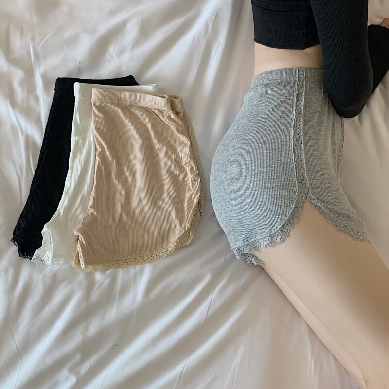 Safety Pants Anti-Walking Light Extractable 2022 Spring Summer New Uncurled Woman Pure Color High Waist Insurance Hit Bottom Shorts