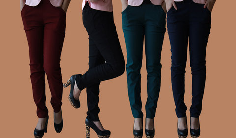 Các mẫu mùa xuân cộng với size quần cộng với phân bón để tăng cho phụ nữ chất béo cao mm quần eo cao Quần âu phiên bản Hàn Quốc của nhà máy bán quần trực tiếp áo khoác thể thao nữ