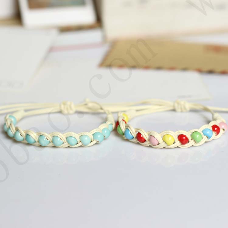Giá trị phổ biến [tất cả các hướng bắc] gốm thủ công dệt vòng tay ban đầu một sợi tóc men vòng pandora