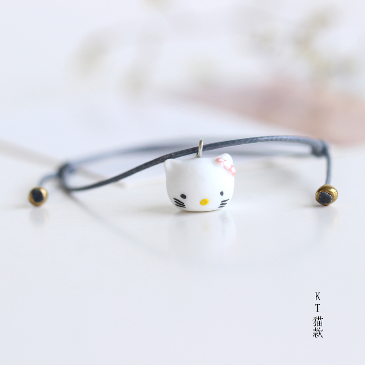 [elf] tinh tế hoạt hình ba chiều dễ thương bán gốm sứ Nhật Bản và Hàn Quốc nhỏ vòng tay trang sức trang sức 576 vòng bạc cho bé