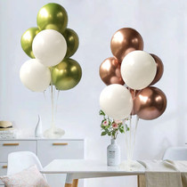 Metal pure colour gas ball table floating male girl Mouse baby birthday party arranged child decoration table swing piece