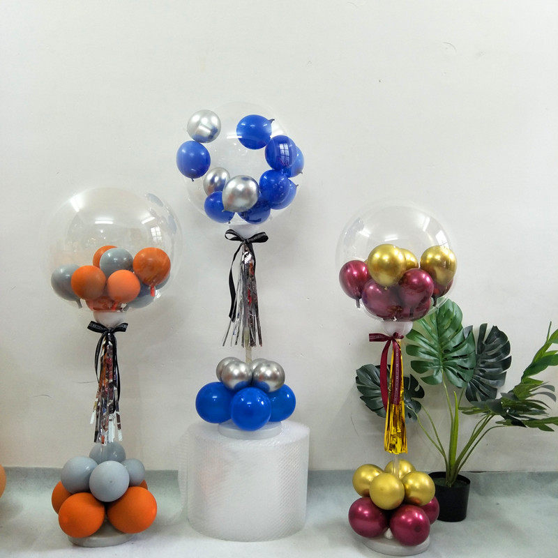 Ball-in-the-ball table floating tables Balloon Columns Mall Storefront Festival Placement of the year Men and women Birthday Decorations