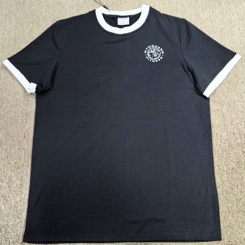 Gymshark Legacy Short-Sleeved Men's Embroidered Logo American Sports Fitness Casual Loose Soft Cotton T-Shirt