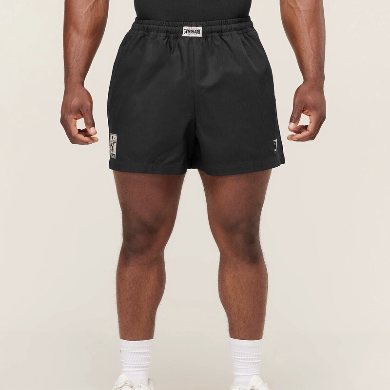 Gymshark Pumper New Men's Sports Casual Patch Embroidered Logo Pure Cotton Loose Quarter Shorts Gymshark Pumper New Men's Sports Casual Patch Embroidered Logo Pure Cotton Loose Quarter Shorts