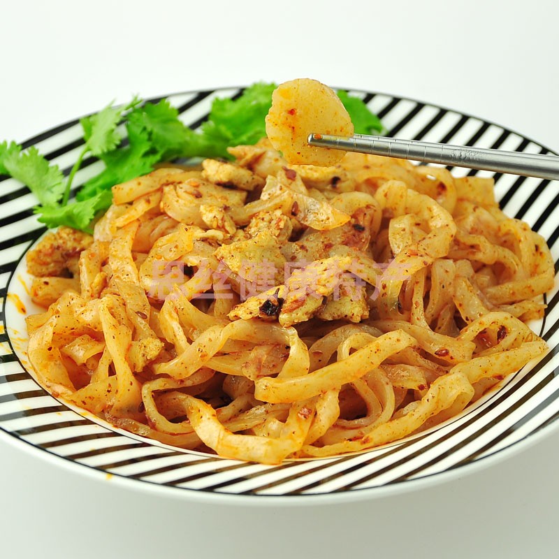 Qin Gg Cool Leather 300g * 3 Bag Baoji Sour Spicy with Noodles Gluten Shaanxi Anqin Town Hemp Sauce to Noodle Leather-Taobao