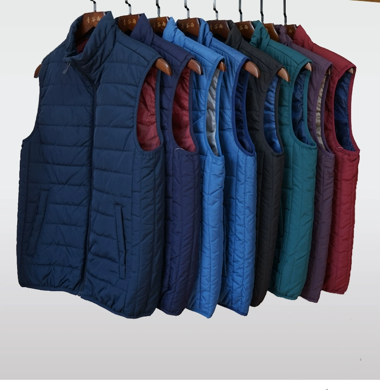 Đàn ông và phụ nữ với cùng một chiếc áo vest cotton mỏng nhiều màu đa năng cotton vest mùa đông ấm áp áo khoác nữ 8201 Qinggu mưa - Áo vest cotton áo ba lỗ tập gym