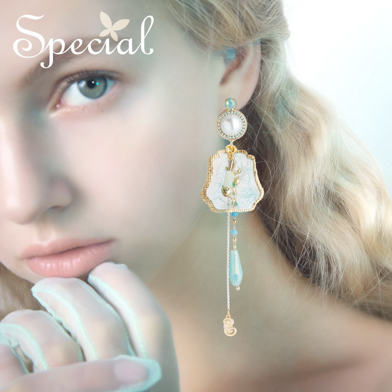 SPECIAL LIFE STREAM SUEARRINGS EARRINGS WITH EAR CLIPS WITHOUT EARRINGS Female Summer Flosse 2022 New wave