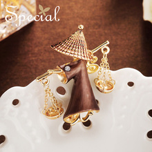 Special复古胸针胸花别针防走光